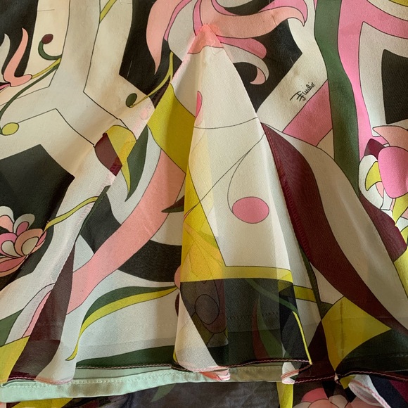 Emilio Pucci Vintage Skirt w/Flared Inserts - Picture 4 of 11